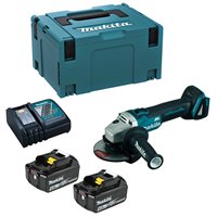 Meuleuse sans fil Makita DGA504RMJ - 125 mm - 2 batteries 18V 4Ah - Moteur sans balais - Mallette Makpac
