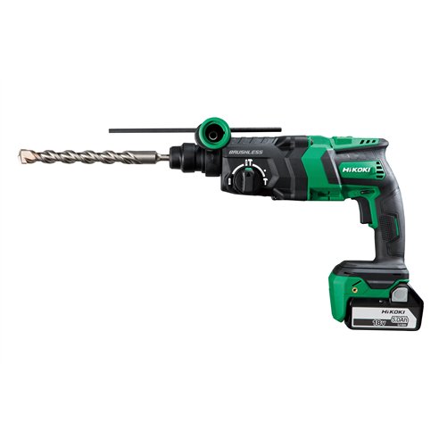 Marteau Combiné Hikoki DH18DPCWPZ Brushless SDS-PLUS avec 2 Batteries 18V 5Ah, Chargeur et Mallette