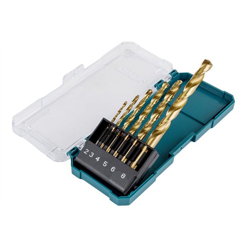 Kit 6 Forets pour Métal Makita D-72833 - HSS-Tin