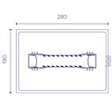 Éponge de jointoiement Peygran à haute absorption - 280 x 190 mm