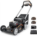 Tondeuse à gazon à batterie avec traction Worx WG749E - 46 cm - 40V (2x20V) - Inclut 2 batteries 4Ah et chargeur double