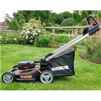 Tondeuse à gazon à batterie avec traction Worx WG749E - 46 cm - 40V (2x20V) - Inclut 2 batteries 4Ah et chargeur double 2