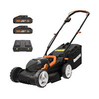 Tondeuse sans fil WORX WG779E | 40V (2x20V) | 34 cm | 2x2,5 Ah + chargeur | IntelliCut | 30 L