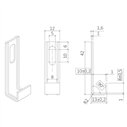 Grapa de Arranque 15 mm Para Aplacado Fachada | Con Taco y Tornillo Inox | Caja 100 u.