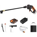 WORX Nettoyeur haute pression à batterie Hydroshot 20V Worx, PowerShare, WG620E.2, 1 batterie 2Ah, portable, accessoires, Couleu