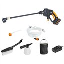 WORX Nettoyeur haute pression à batterie Hydroshot 20V Worx, PowerShare, WG620E.2, 1 batterie 2Ah, portable, accessoires, Couleu