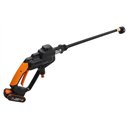 WORX Nettoyeur haute pression à batterie Hydroshot 20V Worx, PowerShare, WG620E.2, 1 batterie 2Ah, portable, accessoires, Couleu