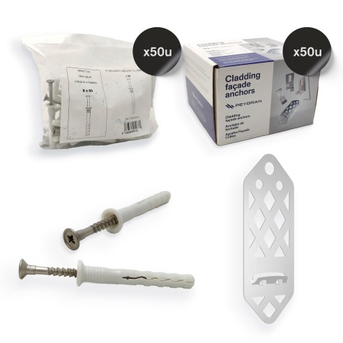 Kit Tornillo 50u y Grapas 50u