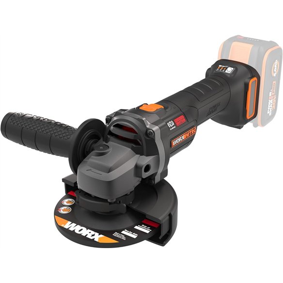 Meuleuse Worx 20V 115mm Brushless | Sans Batteries ni Chargeur