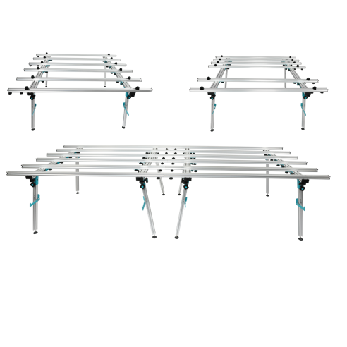 Table de travail en aluminium Bihui LFWB | Idéale pour la céramique grand format