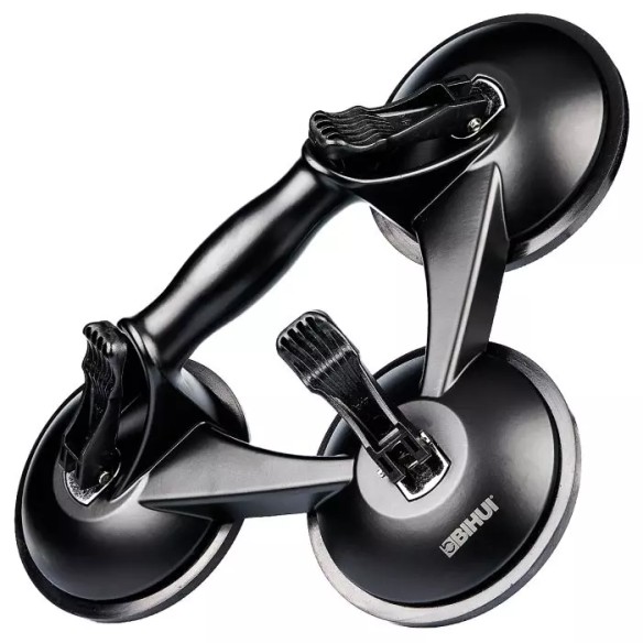 Ventouse manuelle triple BIHUI SCTB4 | Corps en aluminium | Jusqu’à 110 kg