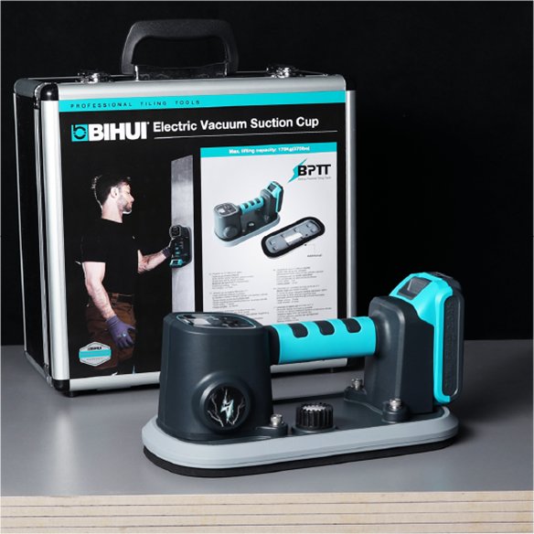 Ventouse à vide avec batterie BIHUI LFBSL automatique | Jusqu’à 170 kg | Inclut batterie 21 V 2 Ah
