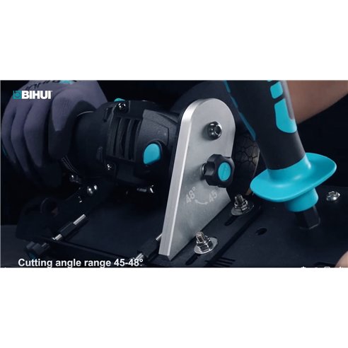 Scie à onglets pour carrelages | Système pour réaliser des onglets sur carrelages | Meuleuse incluse