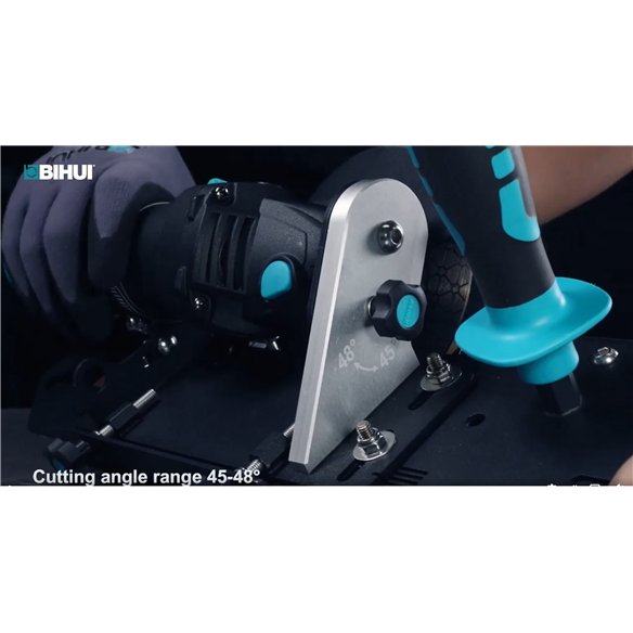 Scie à onglets pour carrelages | Système pour réaliser des onglets sur carrelages | Meuleuse incluse