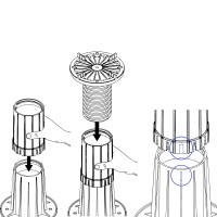 Casquillo Extensión Plots Peygran BSP 100 mm | 55 unidades 2