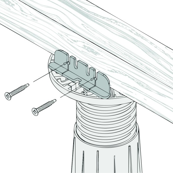 Ancrage lambourde bois Peygran