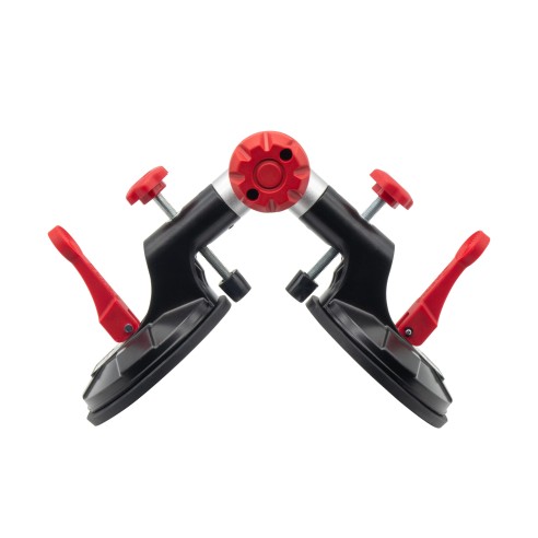 Ventouse Double Articulée Cortag | Jusqu’à 100 kg | Corps Aluminium Injecté | Nivelage de Sols et Revêtements