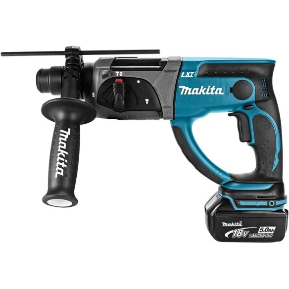 Marteau léger Makita DHR202RTJ 18V - 2,0 J - 20 mm perçage béton - 2 batteries 5,0 Ah