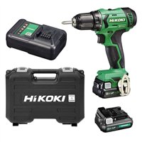 Perceuse combinée 12V Hikoki DV12DA - Compacte et légère - 38 Nm - Avec 2 batteries et Coffret