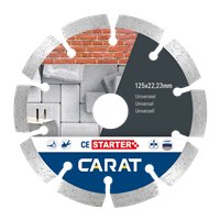 Carat Universal CE Starter 125 mm – Disque diamant pour coupe à sec