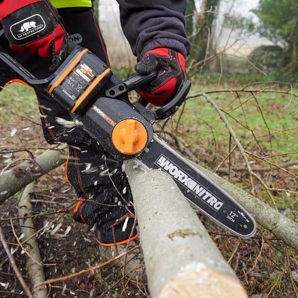 WORX WG350E.9 Nitro – Tronçonneuse à batterie 20 V (seulement l'outil)