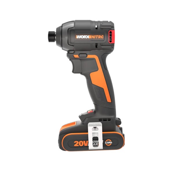 Worx WX265 Nitro – Visseuse à chocs 20V, moteur sans balais, 200 Nm, avec 2 batteries 2,0Ah et chargeur