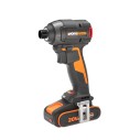 Worx WX265 Nitro – Visseuse à chocs 20V, moteur sans balais, 200 Nm, avec 2 batteries 2,0Ah et chargeur