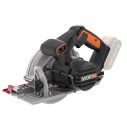 Worx WX530.9 – Scie circulaire 20V PowerShare XL, moteur sans balais, Exactrack, outil seul