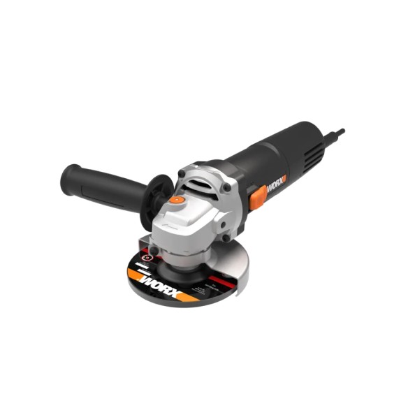 Worx WX718 – Meuleuse angulaire 900W, disque 125 mm, 12 000 rpm, poignée antivibrations, inclut des accessoires
