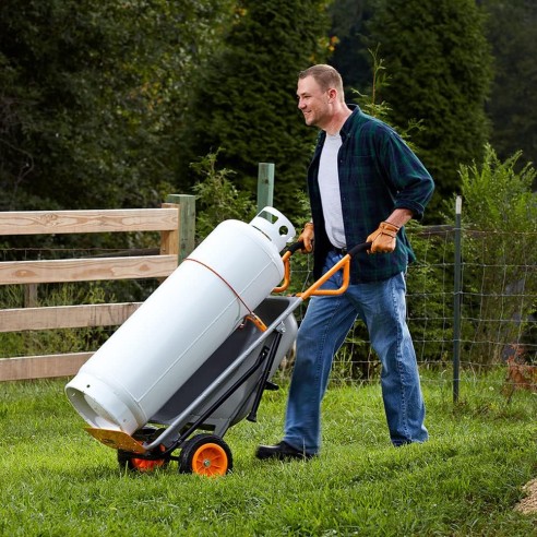 Worx WG050 – Aerocart 8-en-1 Chariot multifonction / Brouette tout terrain, charge jusqu'à 136 kg