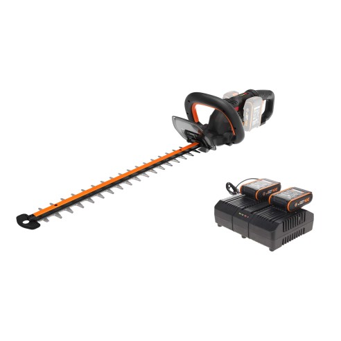 Worx WG286E – Taille-haies sans fil 40V, moteur sans balais, inclut 2 batteries 2,0Ah et chargeur double