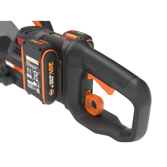 Taille-haies sans-fil Worx WG286E.9 Nitro 40V | Moteur sans balais | Outil seul