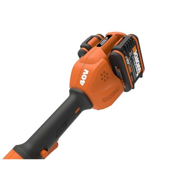Worx WG183E – Débroussailleuse sans-fil 40V (2x20V), double tête, inclut 2 batteries 2,0Ah et chargeur double