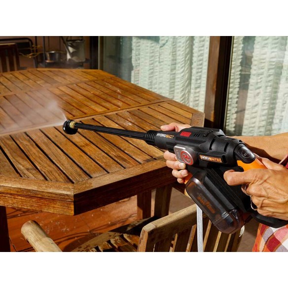 Nettoyeur haute pression à batterie Worx WG633E.9 | 20V Nitro | 56 bars, 220 L/h | Sans batterie ni chargeur, avec accessoires