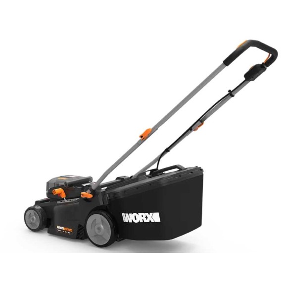 Worx WG737E – Tondeuse à gazon batterie 40V Nitro, 37 cm, moteur sans balais, inclut 2 batteries et chargeur