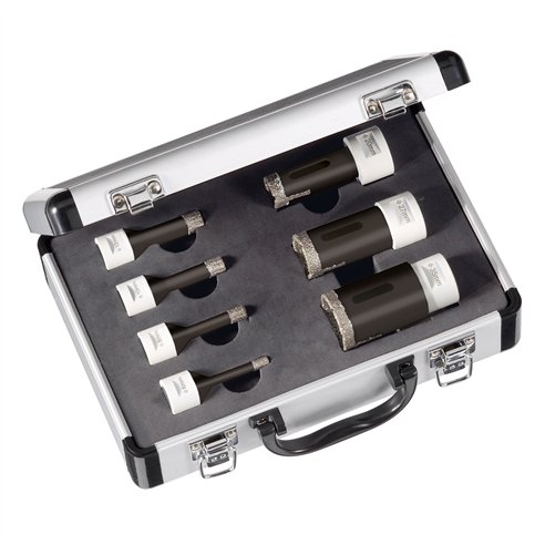 Coffret de Forets Diamant Carat pour Grès Cérame, Carrelage et Pierre