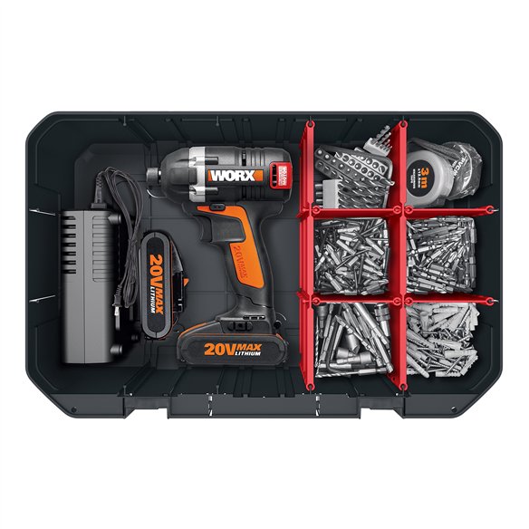 Coffret Modulaire pour Outils Worx WA0071 | Vide, sans outils
