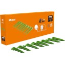 Piquets biodégradables Landroid WORX WA0665 | 25 unités | fixation de câble périmétrique et bandes magnétiques