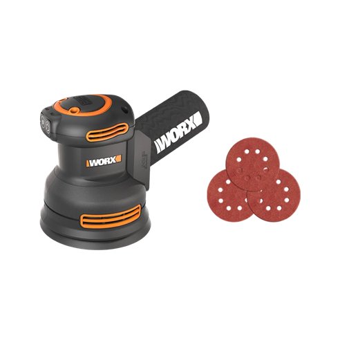 Ponceuse roto-orbitale sans-fil WORX WX823.9 | 20V | Brushless | Ø125 mm | 3 vitesses | sans batterie ni chargeur