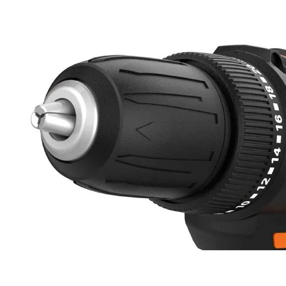 Perceuse Visseuse WORX WX100.9 | 20V PowerShare | 30 Nm | 10 mm | 2 vitesses | LED | sans batterie/chargeur