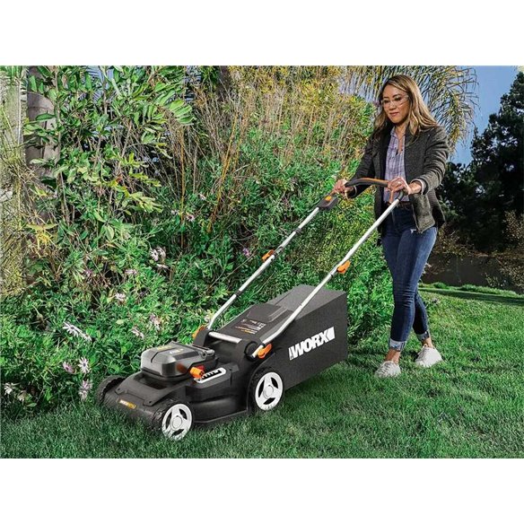Tondeuse à batterie WORX WG745E | 40V (2x20V) | 41 cm | 2 batteries 4,0 Ah et chargeur