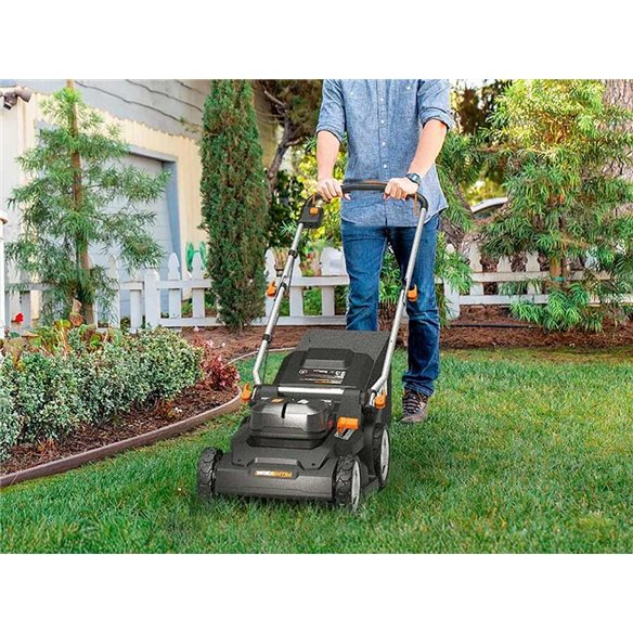Tondeuse à batterie WORX WG745E | 40V (2x20V) | 41 cm | 2 batteries 4,0 Ah et chargeur