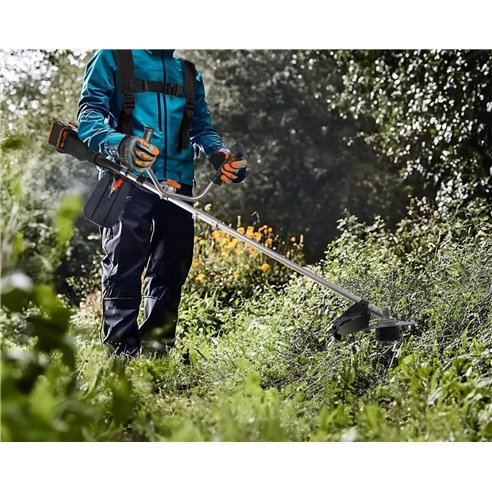 Débroussailleuse WORX WG084E | 40V (2x20V) | Brushless | 38 cm fil / 25,5 cm disque | 2 Batteries 4,0 Ah et Chargeur