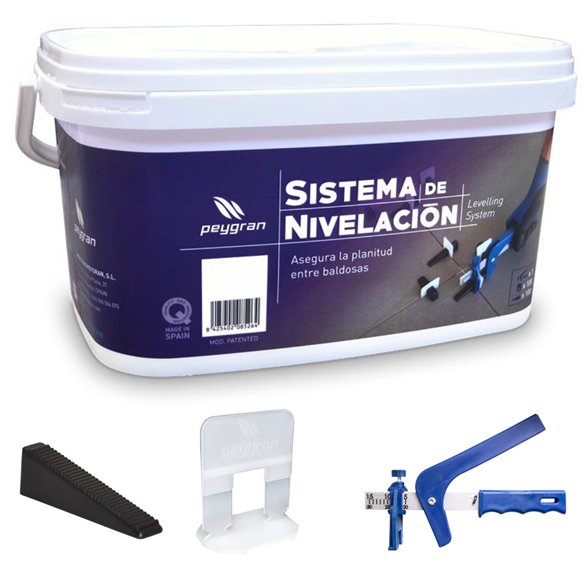 Kit Nivelación Cerámica Peygran 400 Calzos + 200 Cuñas + Alicates