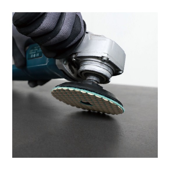 Support pour disques de polissage BIHUI DPPH4 | 100 mm | Filetage M14 | Fixation Velcro