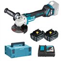 Mini meuleuse Makita DGA513RTJ - 125 mm - 18V - Moteur sans balais, vitesse réglable