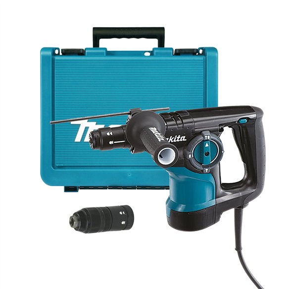 Marteau léger Makita HR2810T - 800 W, 3 modes, 2,9 J d'énergie d'impact, SDS-PLUS
