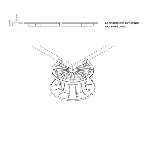 Almohadilla Fija 1 ud