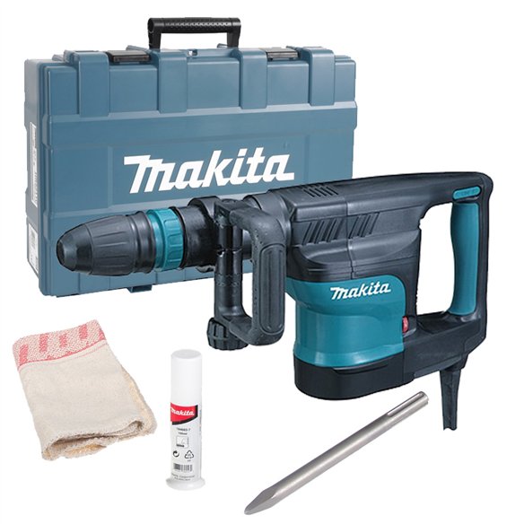 Marteau démolisseur Makita HM1101C - 1300 W, 11,5 J, SDS-MAX, démarrage progressif, vitesse variable