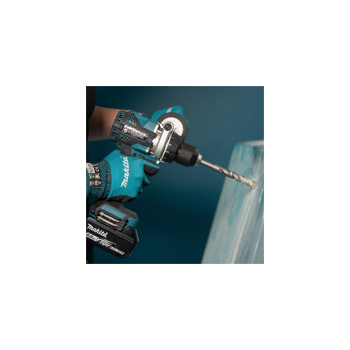 Perceuse visseuse à percussion Makita DHP492RTJ | 18V LXT | 130/65 Nm | 2x 5,0Ah + DC18RC + Makpac 2